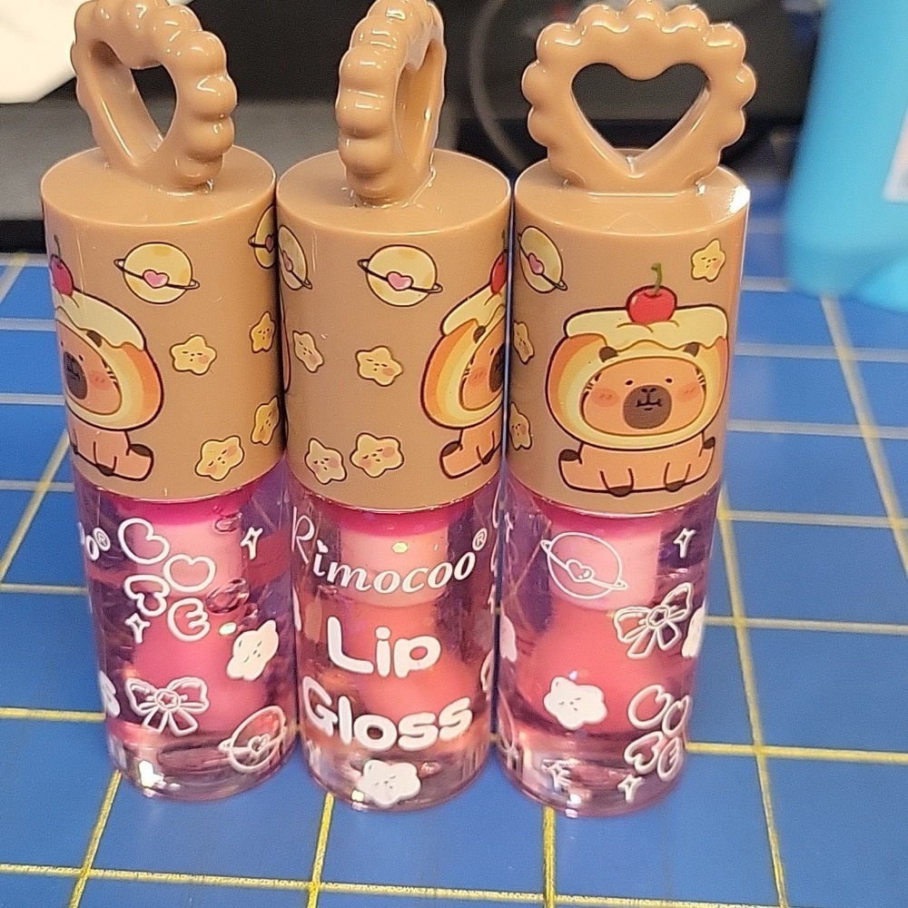 Rimocoo Lip Gloss Set of 3 w Lip Gloss Each 15ml Cherry Pie